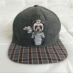 Premier 100% Cotton Embroidered Sailor Panda Hat